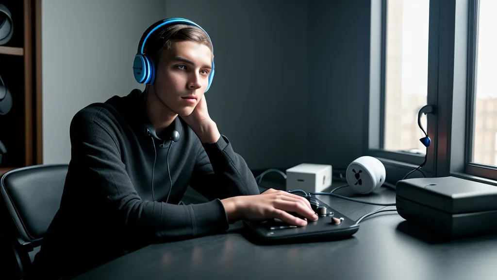 Écran d'ordinateur affichant un logiciel de MAO pour produire du zouk, casque posé à côté du clavier
