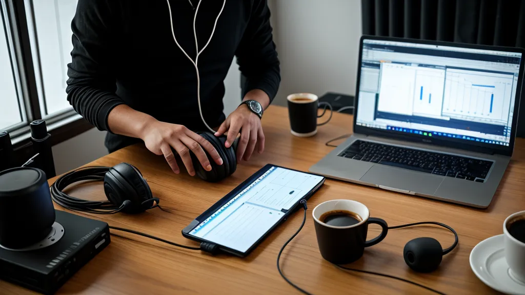 Gros plan d'une main utilisant une souris d'ordinateur à côté d'un clavier d'ordinateur portable