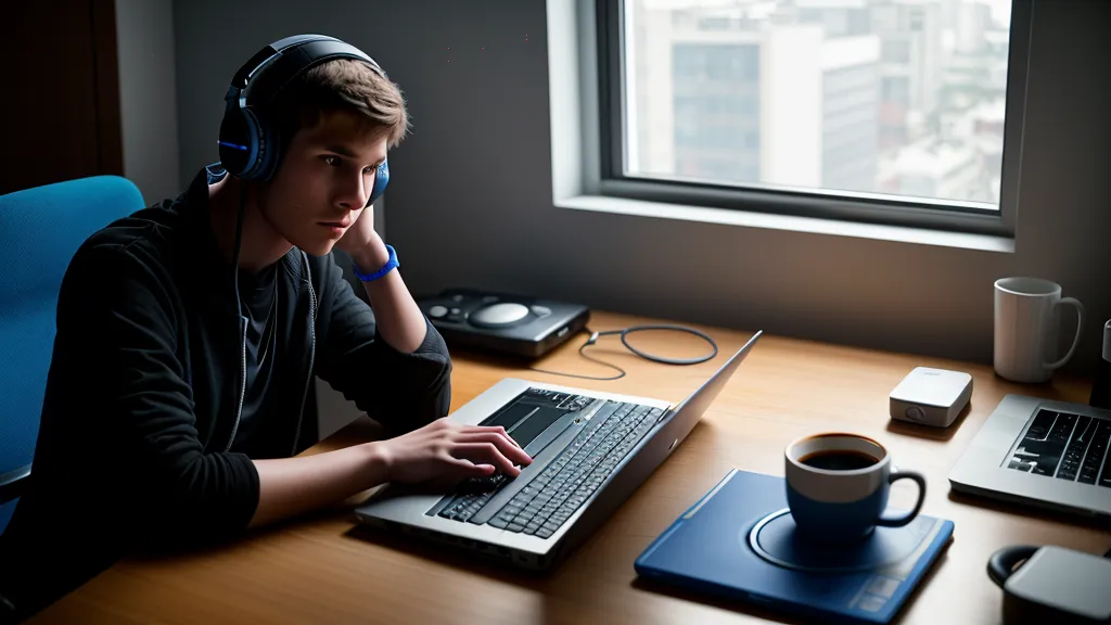 Casque audio pour vérifier au calme le mix d'un beat de Kompa avant l'export final