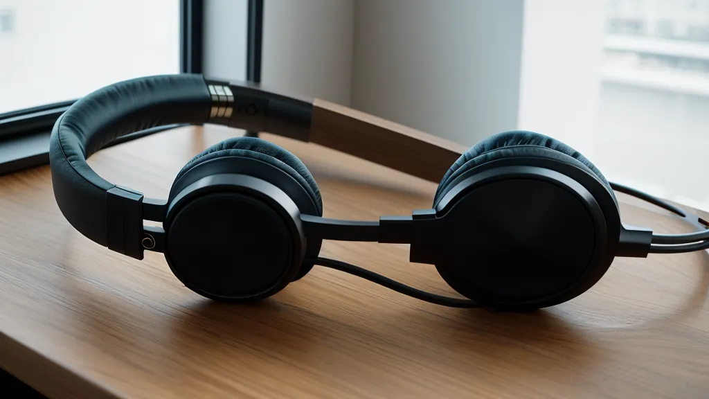 Casque et pack de samples kompa sur un bureau de home studio pas cher