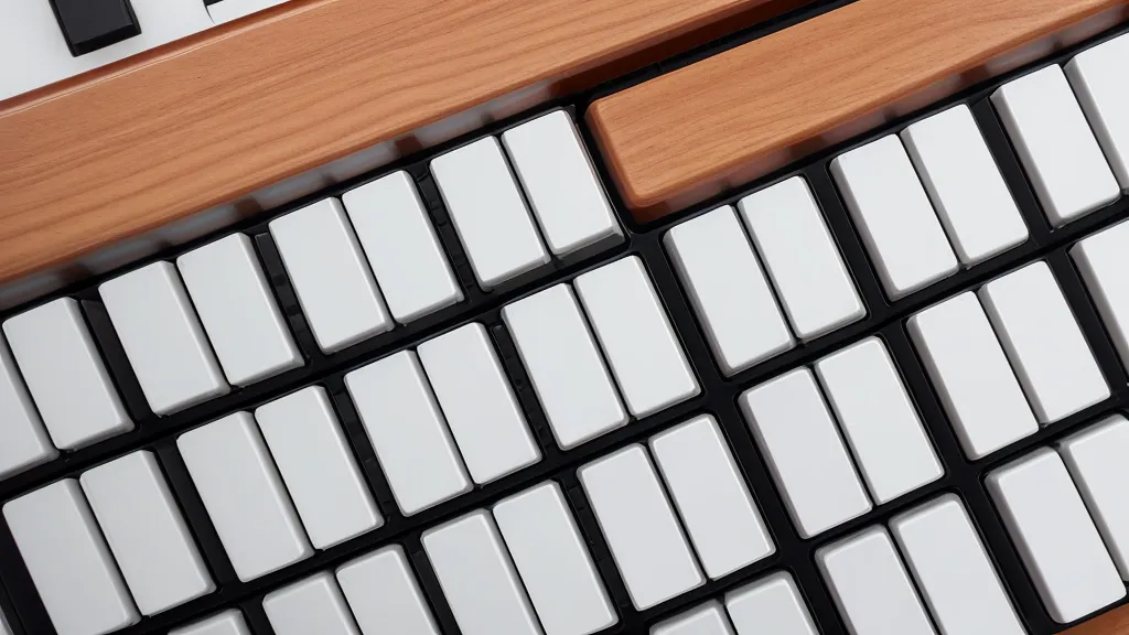 Un clavier maître compact de 25 touches posé sur un bureau de home studio.