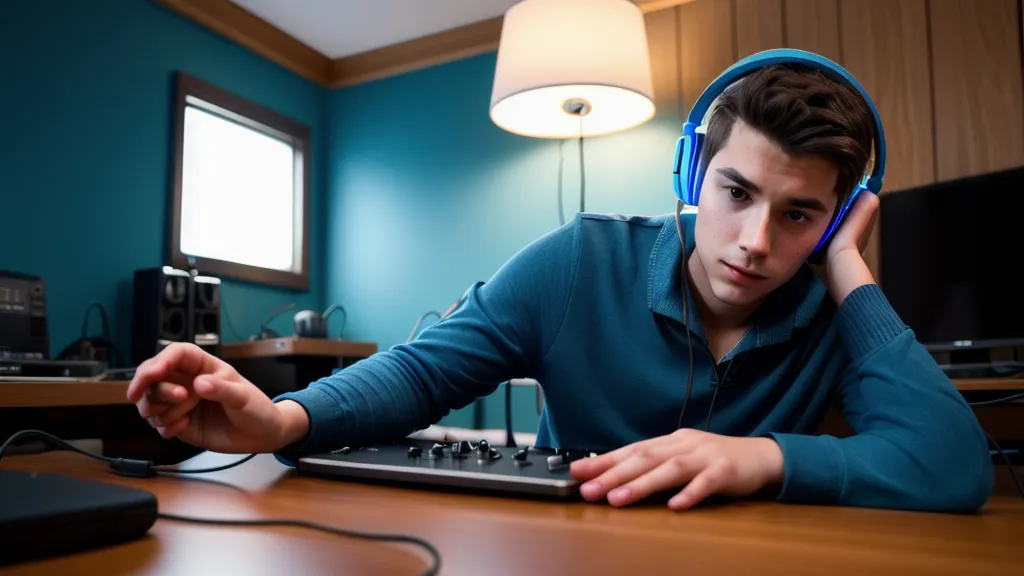 gros plan sur un casque de studio fermé utilisé pour vérifier un mix de production musicale