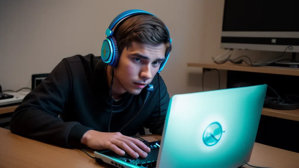 installation de beatmaking débutant avec PC portable, casque de studio et pack de samples