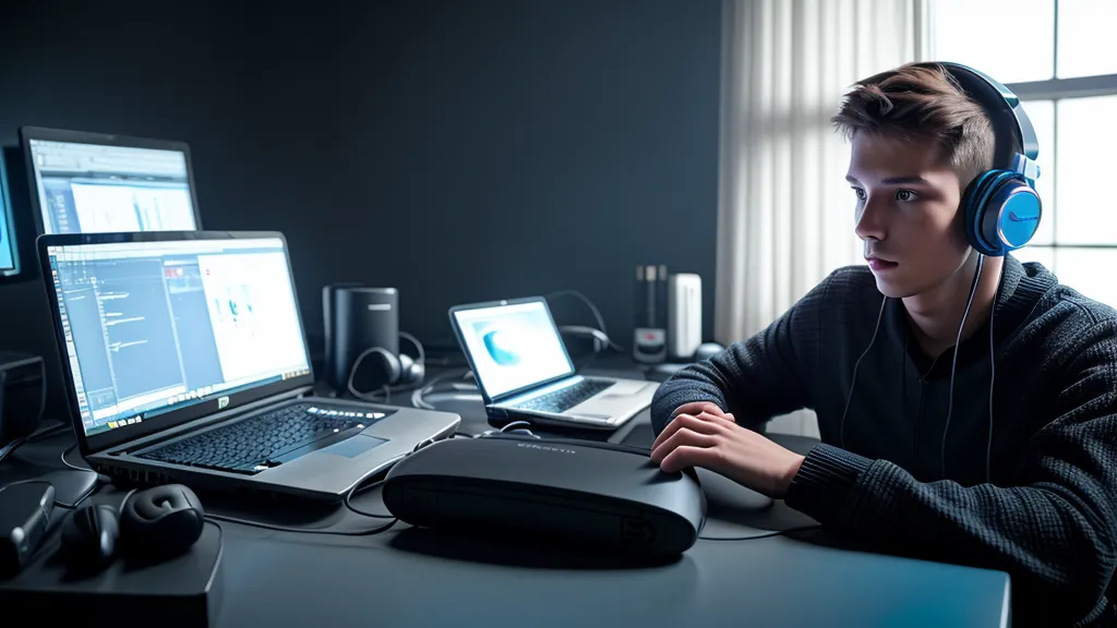Enceinte de monitoring 5 pouces pour home studio débutant, gros plan sur le woofer